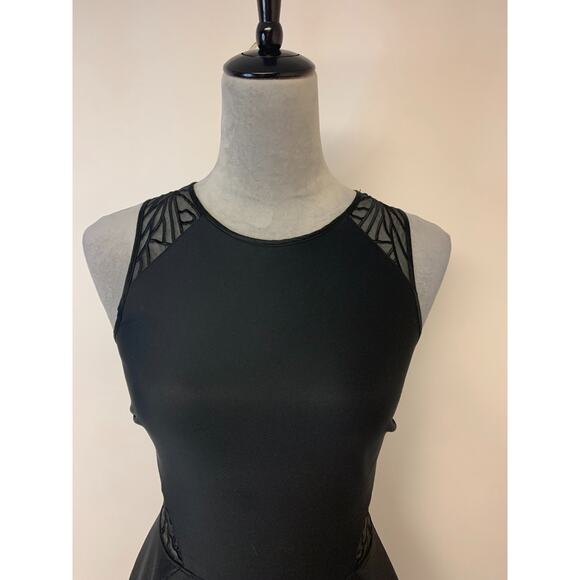 Ted Baker Dress Size 1 (XS) Black Vemma Lace Skater Mini Edgy Sheer Trendy - Picture 4 of 11